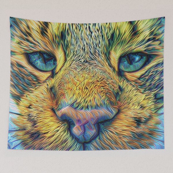 Item preview, #DeepDreamed Cat designed and sold by blackhalt.