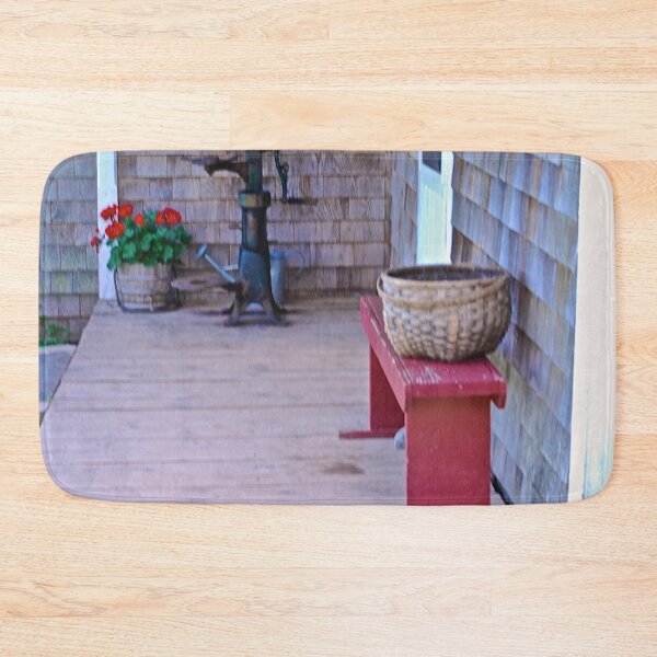 Item preview, Bench With Basket On A Small Veranda designed and sold by VictorIos.