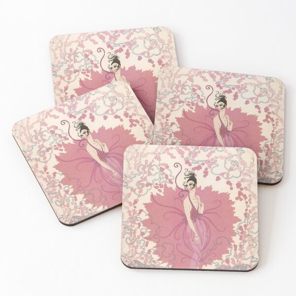 Item preview, French Art Deco Flower Woman Sophisticated Fashion art  designed and sold by Glimmersmith.