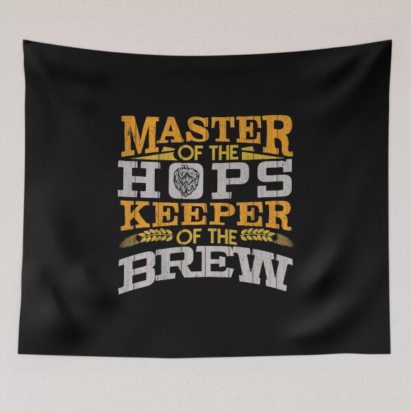 Item preview, Master Of The Hops Keeper Of The Brew Beer Lover design designed and sold by woodsgoodsco.