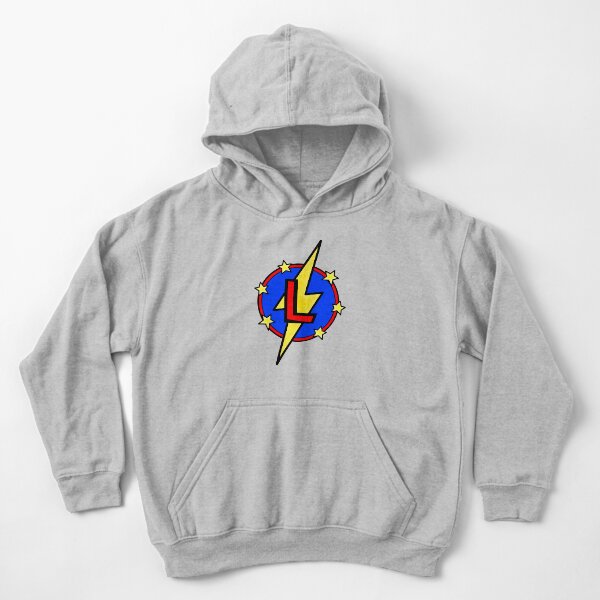 Cute Little SuperHero Geek - Super Letter L Kids Pullover Hoodie