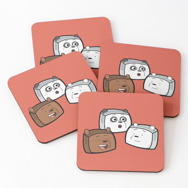 Item preview, Panda, Ice Bear & Grizzly - We Bare Bears Boxheadz designed and sold by FIBOXCIO.