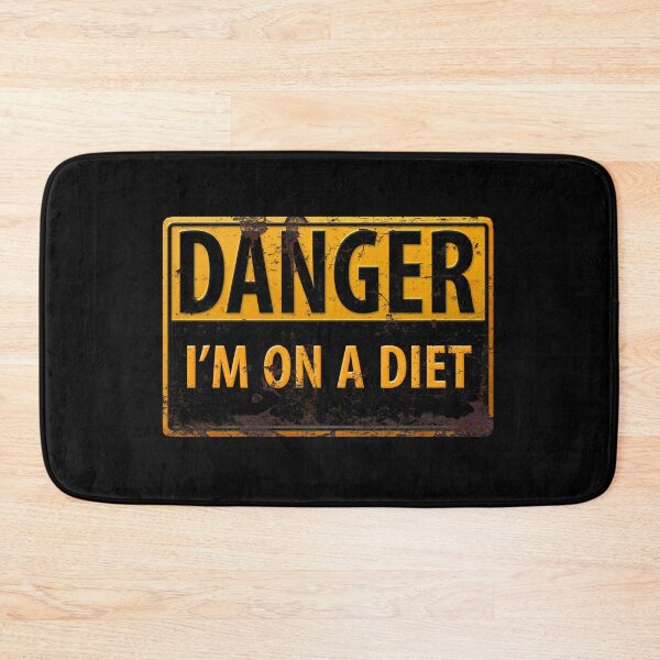 Item preview, DANGER, I'm On a Diet - Distressed Metal Rust Warning CautionSign designed and sold by 26-Characters.