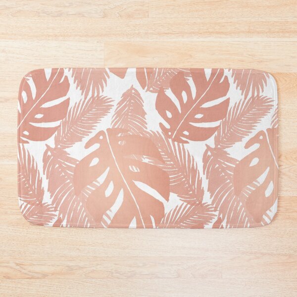 Item preview, Rose Gold Tropical Leaf Monstera Pattern designed and sold by Julie Erin Designs.