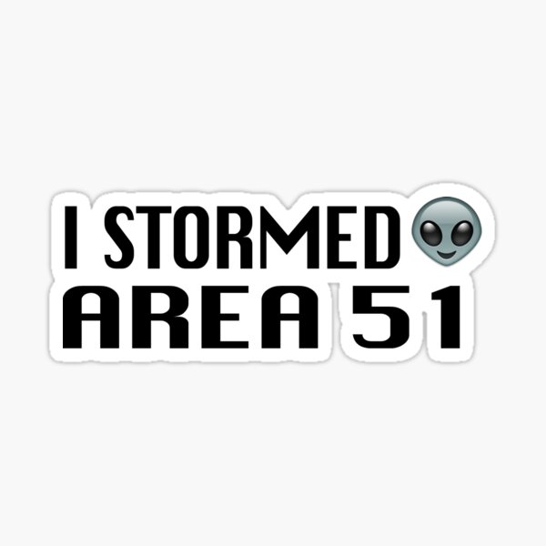 Aliens Meme Stickers Redbubble - storming area 51 a sad roblox movie download youtube video