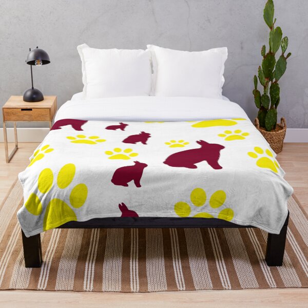 Item preview, Rabbit and paw print cushion xxx designed and sold by jessbernstein.