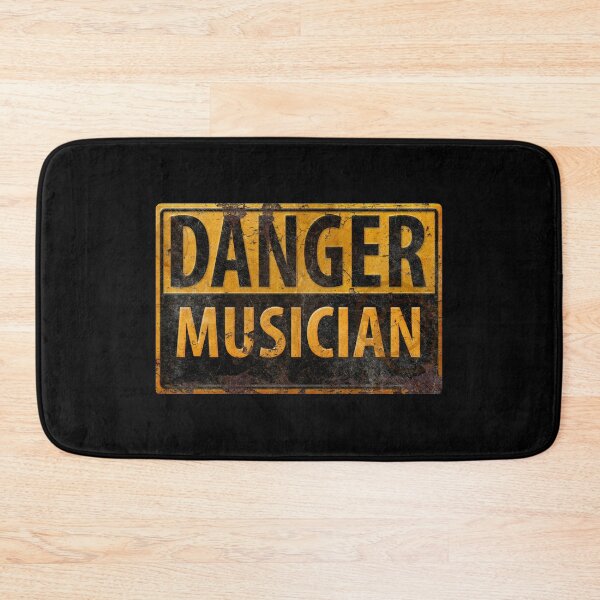 Item preview, DANGER, MUSICIAN Rusty Metal Sign - Distressed - Black  designed and sold by 26-Characters.