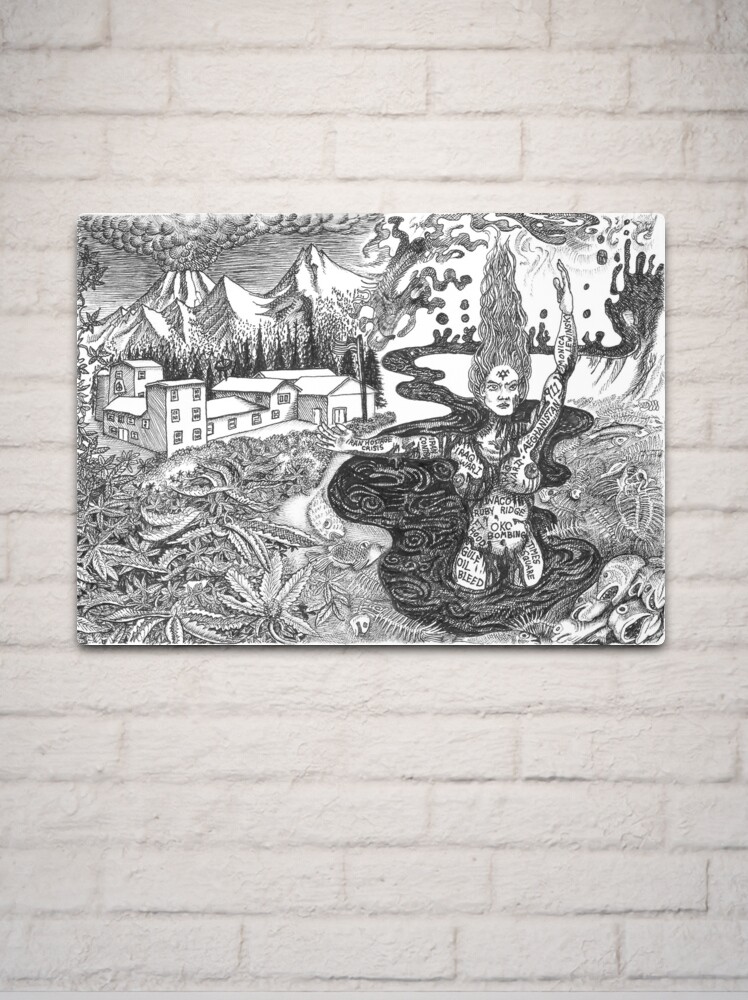 Thumbnail 2 of 4, Metal Print, Our Lady of the Pillar designed and sold by Davol White.