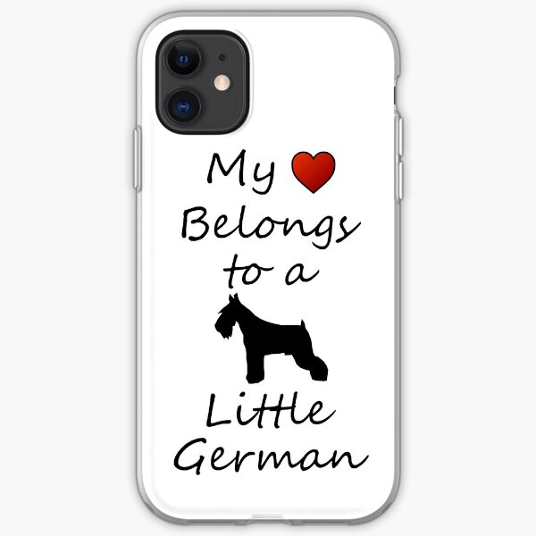 Miniature Schnauzer Love iPhone Soft Case