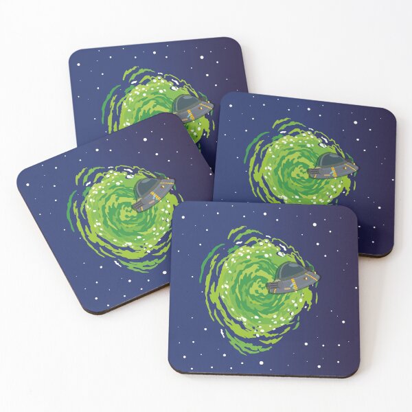 Spaceship Coasters (Set of 4)