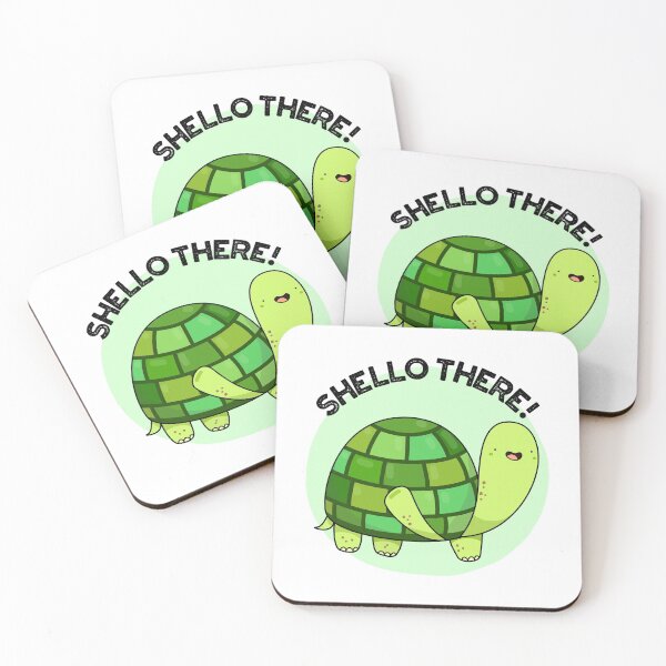 Item preview, Shello There Funny Tortoise Puns  designed and sold by punnybone.