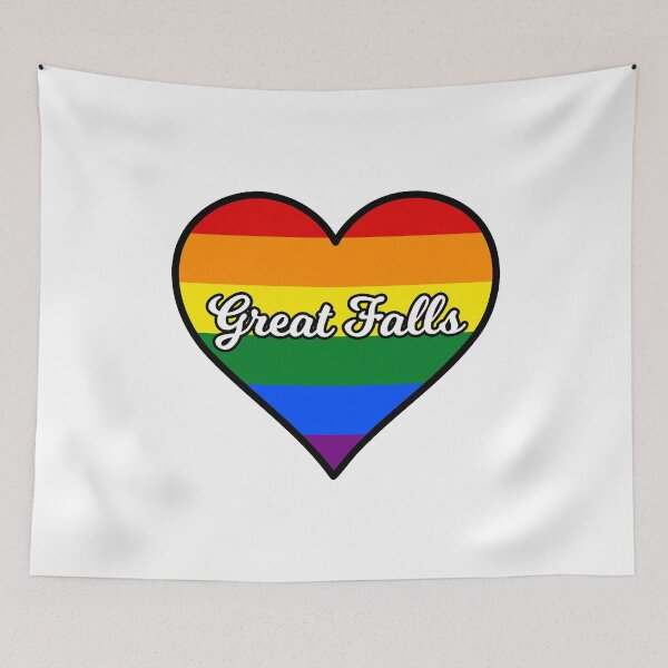Item preview, Great Falls Montana Gay Pride Heart designed and sold by fearcity.