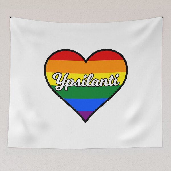 Item preview, Ypsilanti Michigan Gay Pride Heart designed and sold by fearcity.