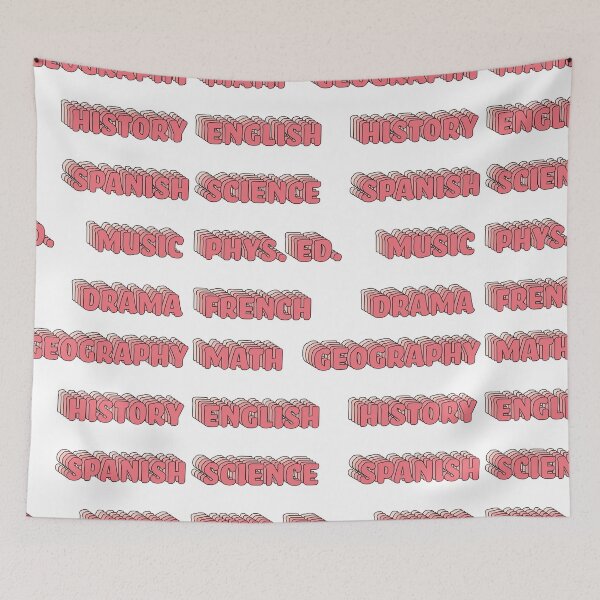 Item preview, Rad Coral School Subject Sticker Pack designed and sold by The-Goods.