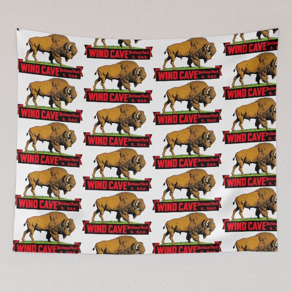 Item preview, Wind Cave National Park South Dakota Vintage Travel Decal designed and sold by hilda74.