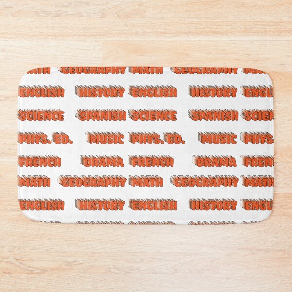 Item preview, Rad Orange School Subject Sticker Pack designed and sold by The-Goods.