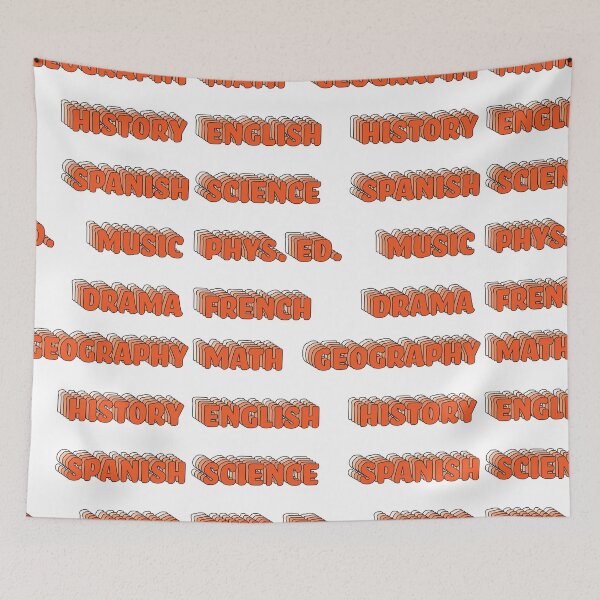 Item preview, Rad Orange School Subject Sticker Pack designed and sold by The-Goods.