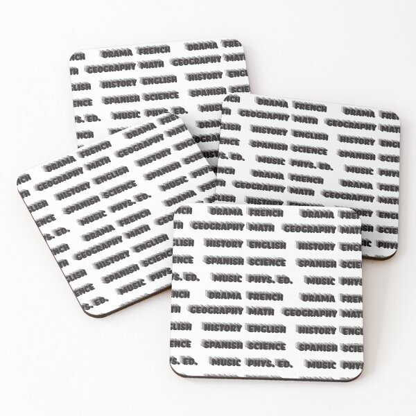 Item preview, Rad Black School Subject Sticker Pack designed and sold by The-Goods.