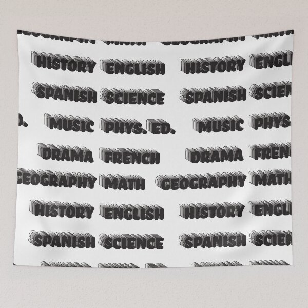 Item preview, Rad Black School Subject Sticker Pack designed and sold by The-Goods.