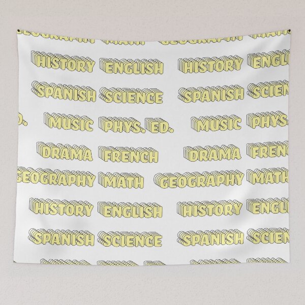 Item preview, Rad Light Yellow School Subject Sticker Pack designed and sold by The-Goods.