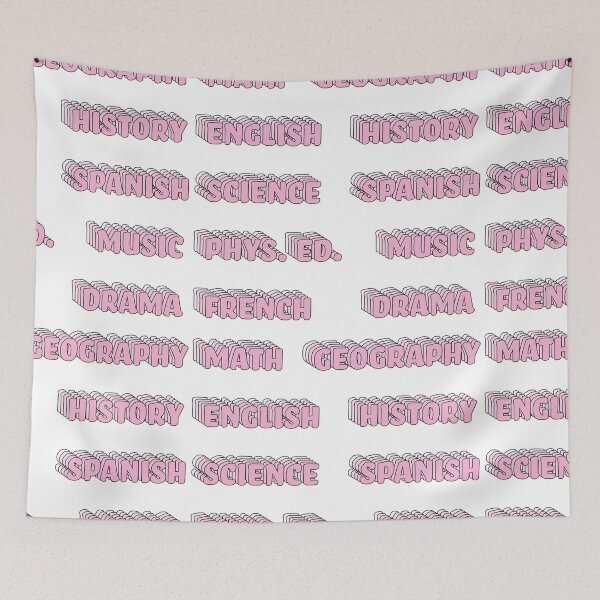 Item preview, Rad Pink School Subject Sticker Pack designed and sold by The-Goods.