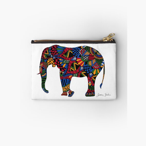 Item preview, African Elephant Zentangle designed and sold by Justine Fisher.