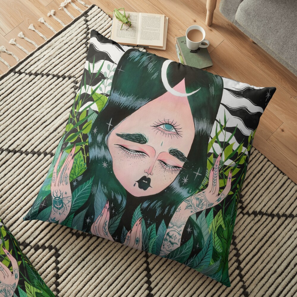 New Leaf Floor Pillow