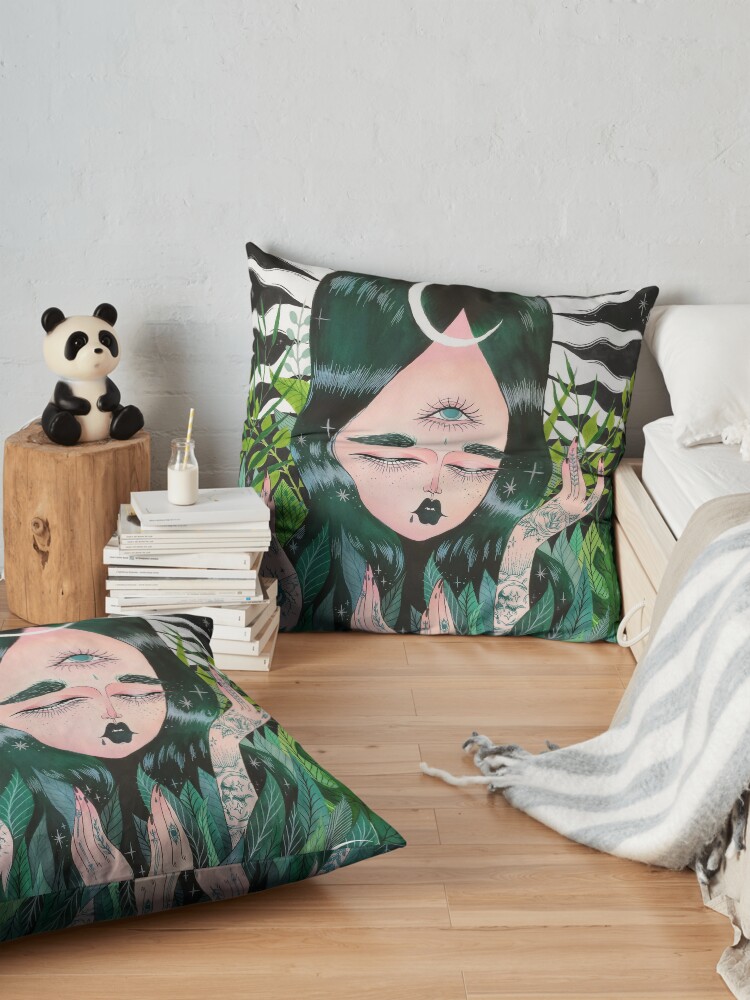 Alternate view of New Leaf Floor Pillow