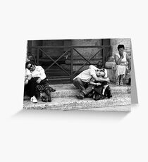 Tourists Greeting Card
