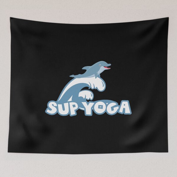 Item preview, Sup Yoga - Funny Dolphin Surfing Meditation Water designed and sold by PrintPress.