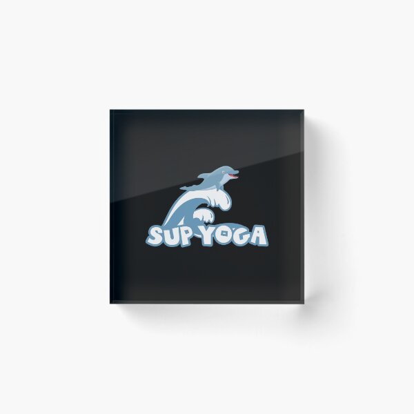 Item preview, Sup Yoga - Funny Dolphin Surfing Meditation Water designed and sold by PrintPress.