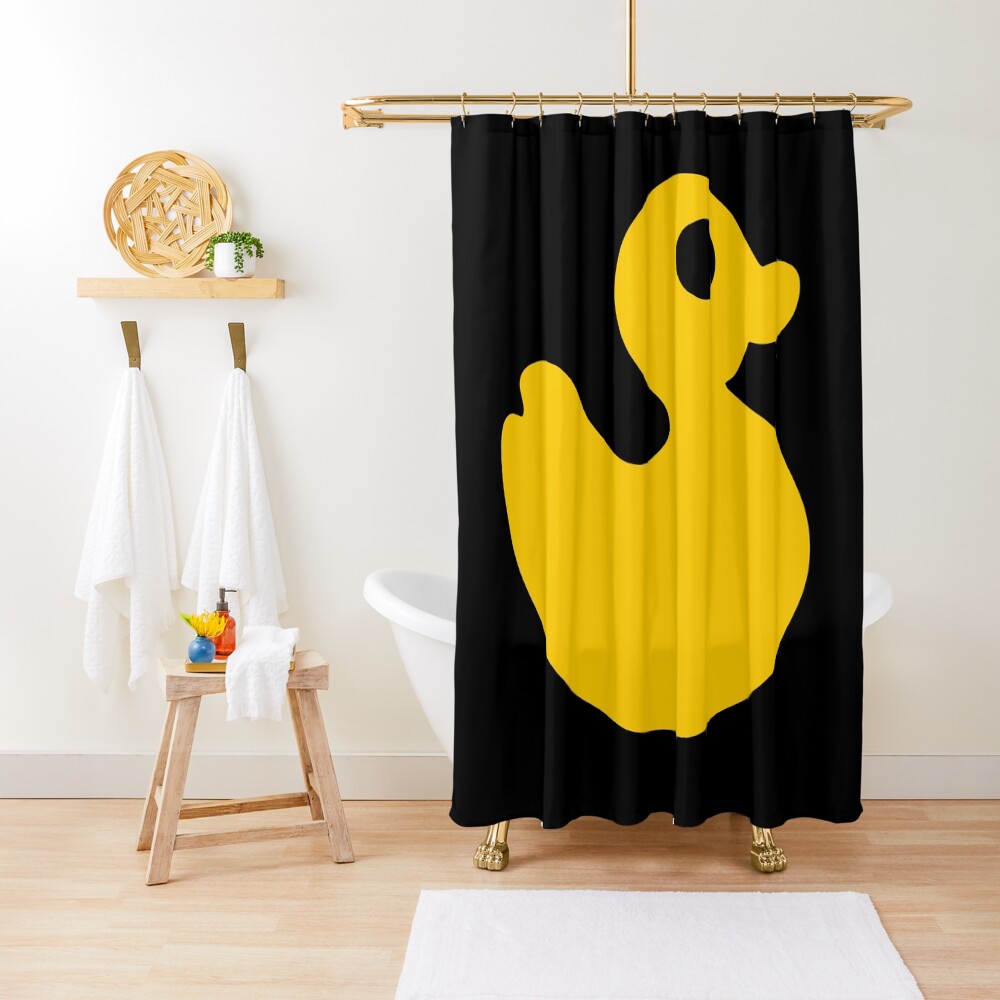 Yellow Rubber Duck Shower Curtain By Xooxoo Redbubble