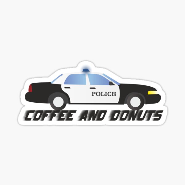 speeding funny fun police man cops car sticker vinyl graphics decals race speed