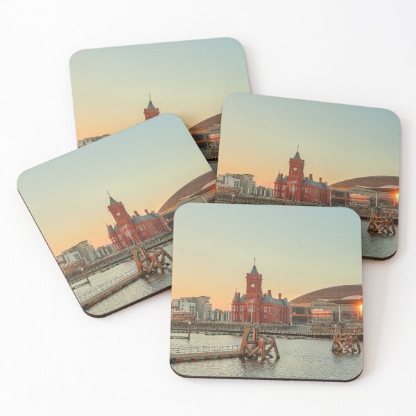 Item preview, Sunset over Cardiff Bay designed and sold by MaclarenPhoto.