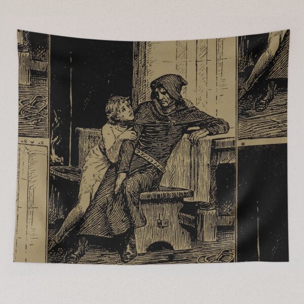 Item preview,  Illustration from  Hunchback Of Notre Dame - Esmeralda and Frollo designed and sold by Vintage Designs +.