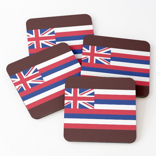 Item preview, Flag of Hawaii - Hawaiian USA State Symbol T-Shirt, Beach Bag, Sticker, Duvet Cover designed and sold by deanworld.