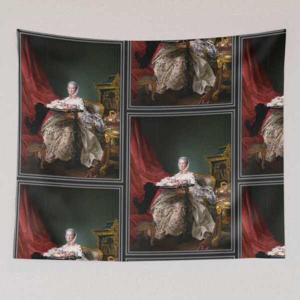 Item preview, Portrait of Madame de Pompadour at her Tambour Frame by François Hubert Drouais designed and sold by Xzendor7 Digital Art Creations.