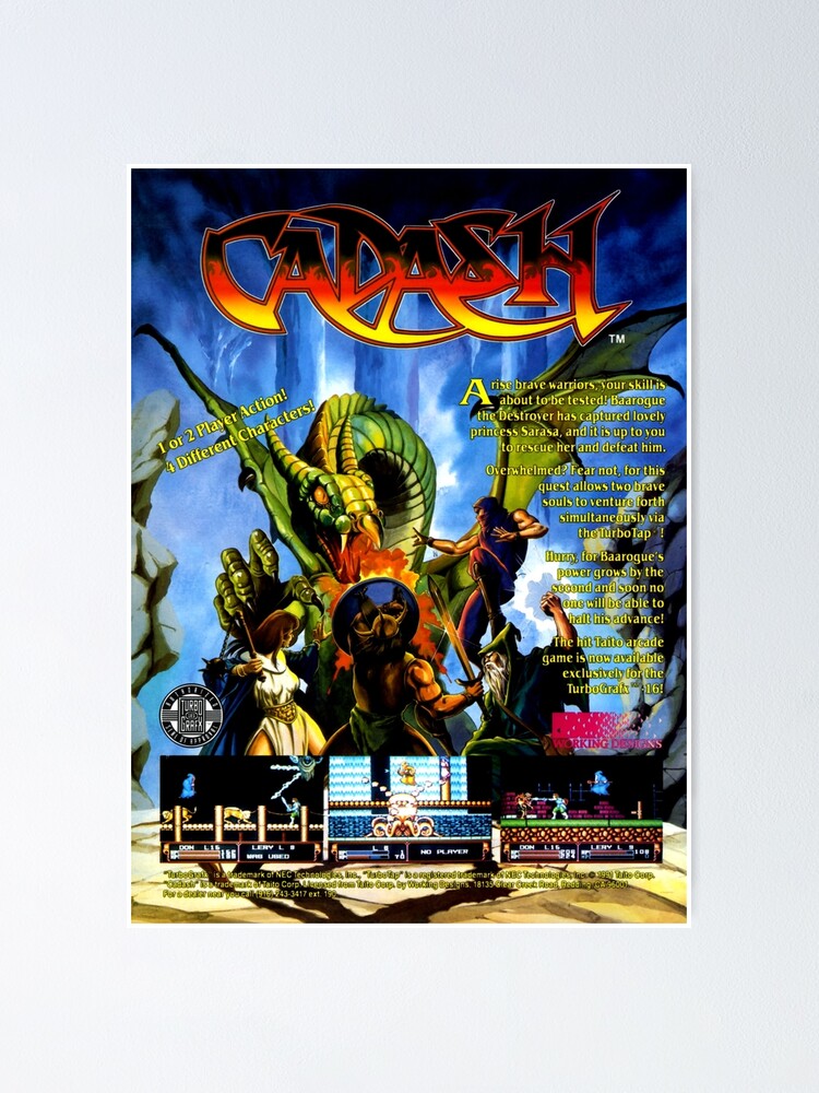 Cadash Turbo Graffix 16 page ad