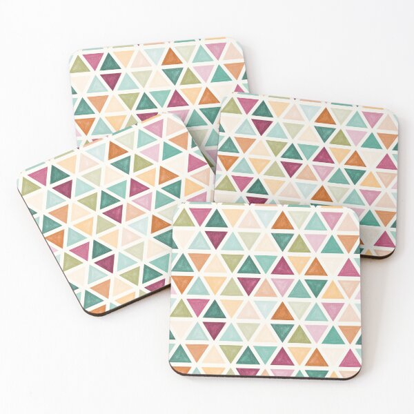 Item preview, Colorful triangles geometric pattern designed and sold by HannaPaulina.