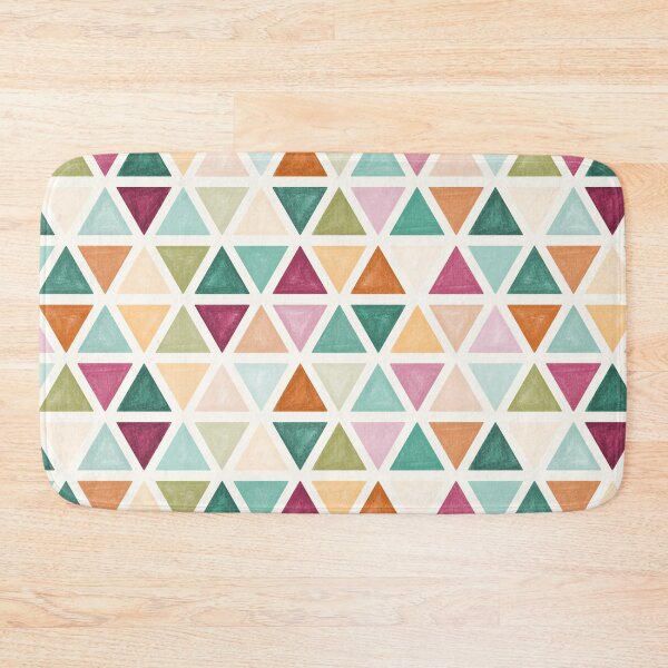 Item preview, Colorful triangles geometric pattern designed and sold by HannaPaulina.