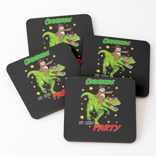Item preview, Onwards To The Party Dinosaur Sloth Design designed and sold by Basti09.