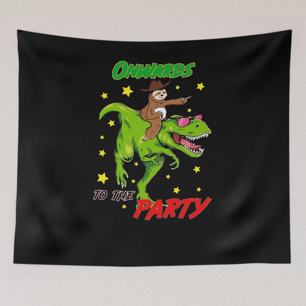 Item preview, Onwards To The Party Dinosaur Sloth Design designed and sold by Basti09.