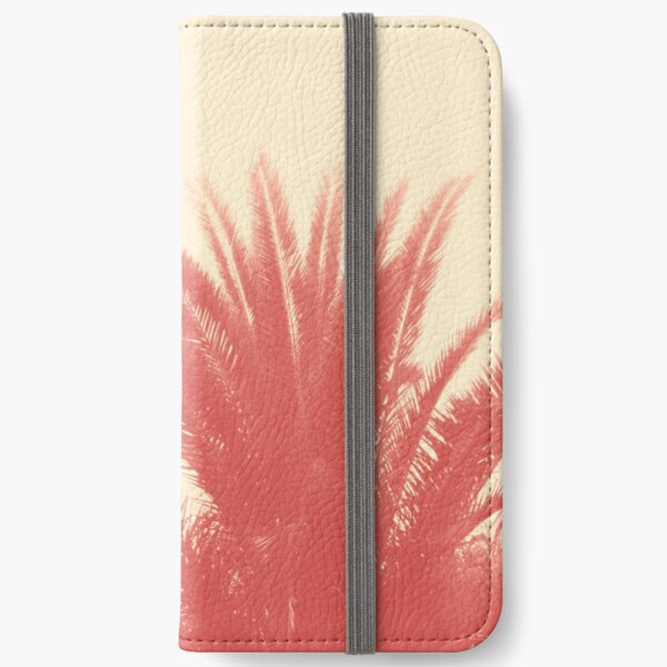 Palm Top Vintage Red iPhone Wallet