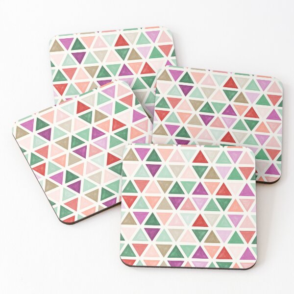 Item preview, Colorful triangles geometric pattern designed and sold by HannaPaulina.