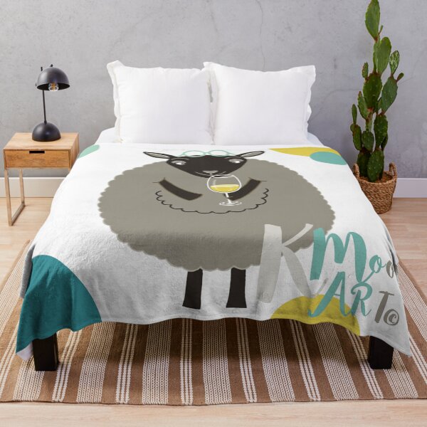 Item preview, Cheers! The Cute Grey Sheep designed and sold by kmoonart.