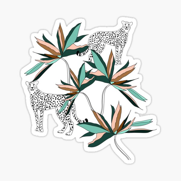 Vista previa del artículo con la obra «Leopardo cazador», diseñado y vendido por EllinorS.