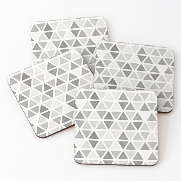 Item preview, Black & white triangles geometric pattern designed and sold by HannaPaulina.