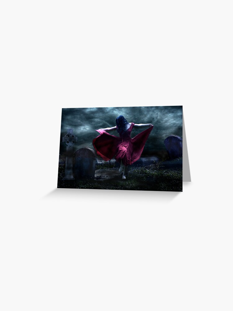 Thumbnail 1 of 2, Greeting Card, Grave Dancer designed and sold by KatarinaSilva.