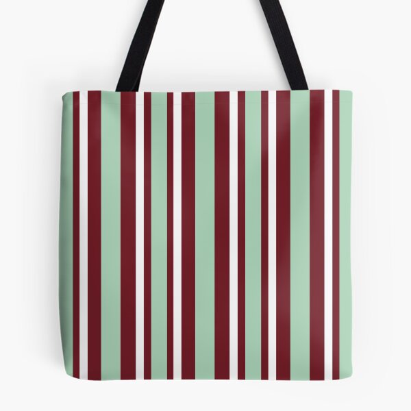 Item preview, Mint and Burgundy Stiped Pattern designed and sold by Izabrella.