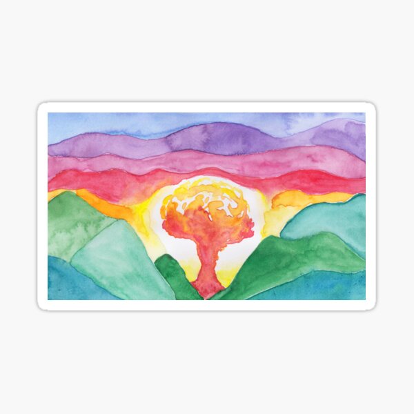 the end of the world Sticker